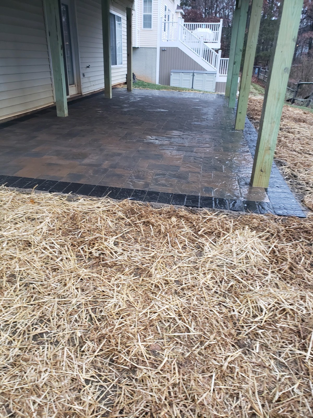 Custom Stoneworks & Design Inc. Under Deck Patio Pavers in Rosedale
