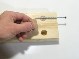 Wood plugs to hold screws