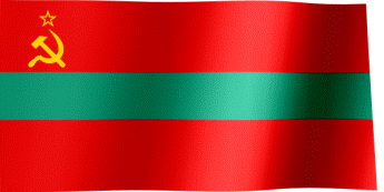 The waving flag of Transnistria (Animated GIF)