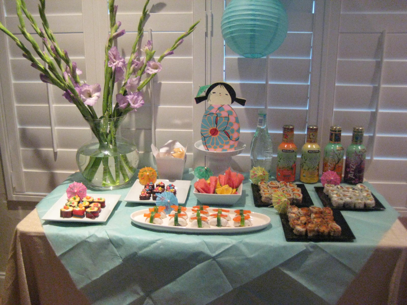 Creative Party Ideas by Cheryl Japanese Sushi Party