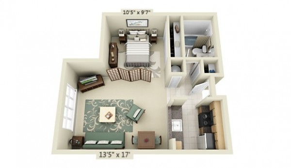 45 Modern Studio Apartment Floor Plans- You Must Needs One - Home Decor