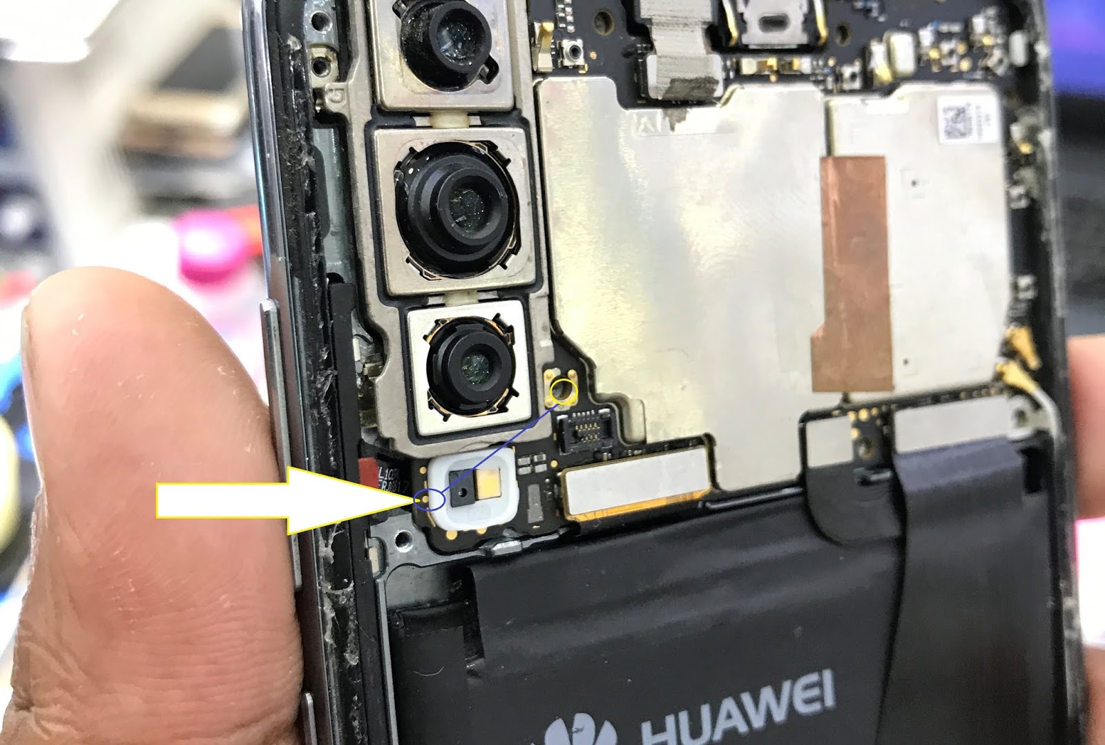 Huawei P20 Pro CLT-L29 FRP Reset With Test Point Huawei USB COM 1.0 EFT