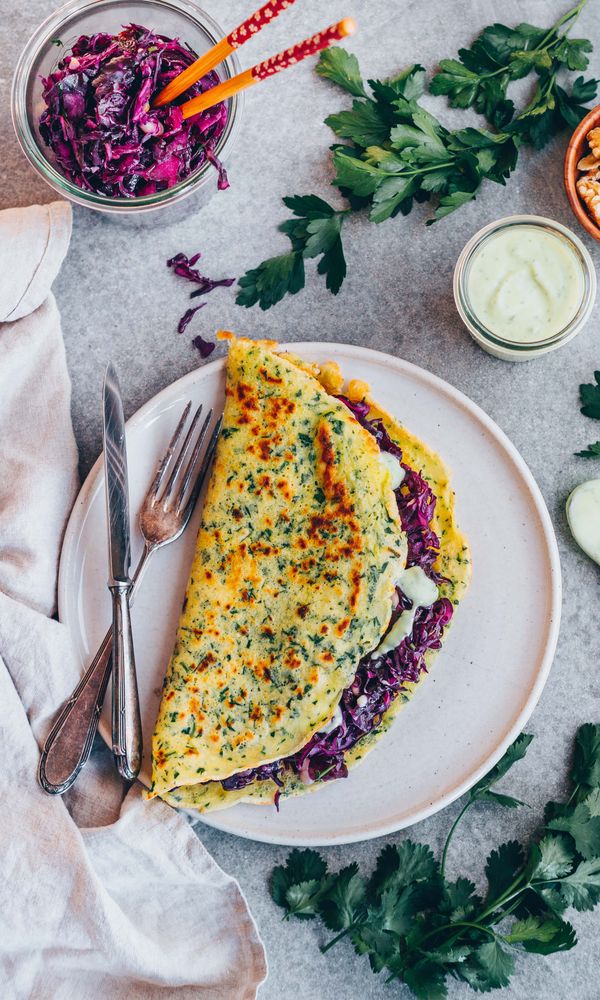 3. Herb Crepes with red cabbage filling Finding it hard to stay healthy at Christmas? 30+ Healthy Christmas Dinner Ideas for Entire Christmas Month. make christmas dinner | christmas dinner ideas | dinner ideas christmas | dinner christmas #vegan #christmas #christmasdinner #dinnerrecipes