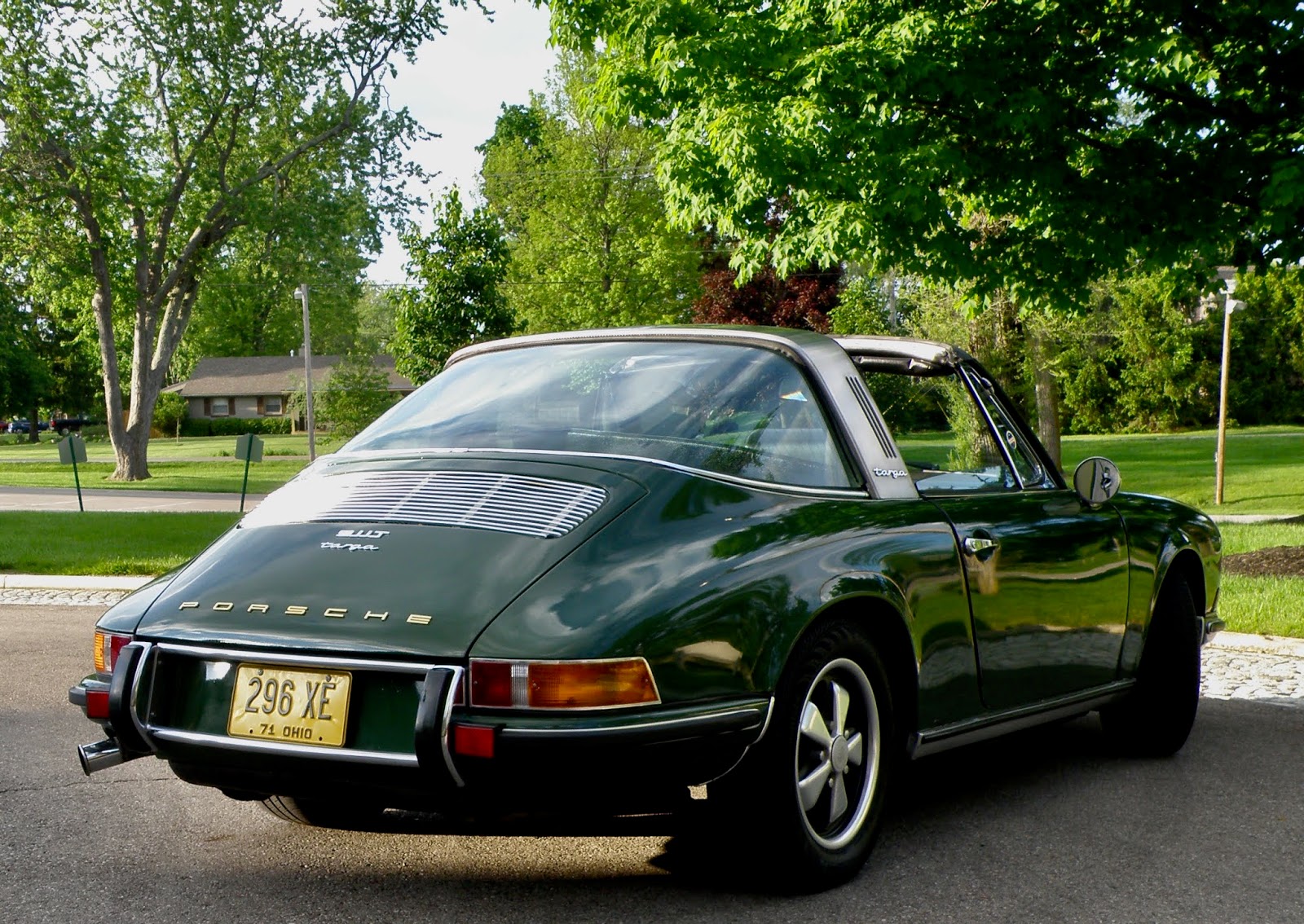 The Automobile and American Life: 1971 Irish Green Porsche 911 T Targa