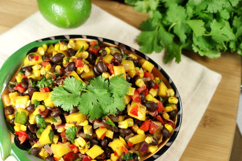 Roasted Corn, Black Bean, & Mango Salsa {my alltime favorite salsa