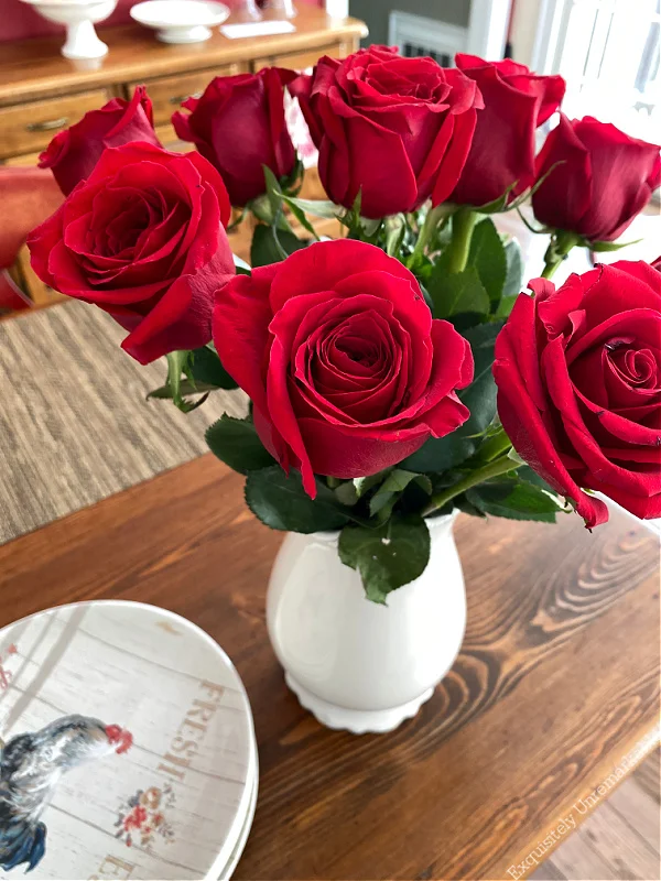 Red Roses In The Kitchen