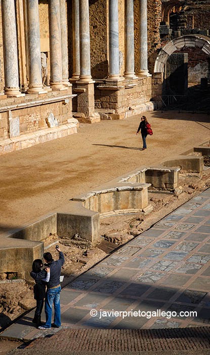 Teatro Romano. Localidad de Méridad. Badajoz. Extremadura. España. © Javier Prieto Gallego