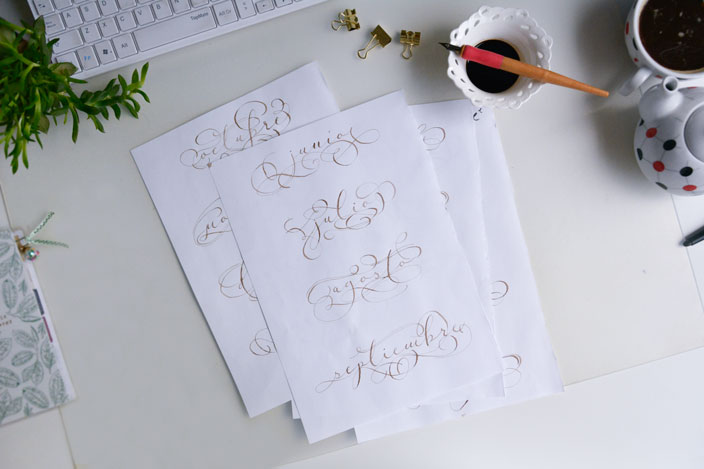 free printable flourish calendar 2020