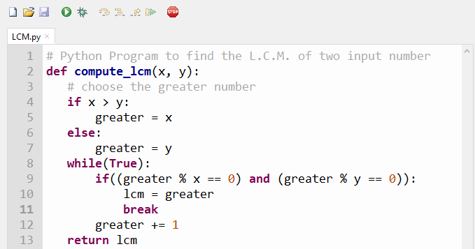 Python Program to Find LCM. - b2apython