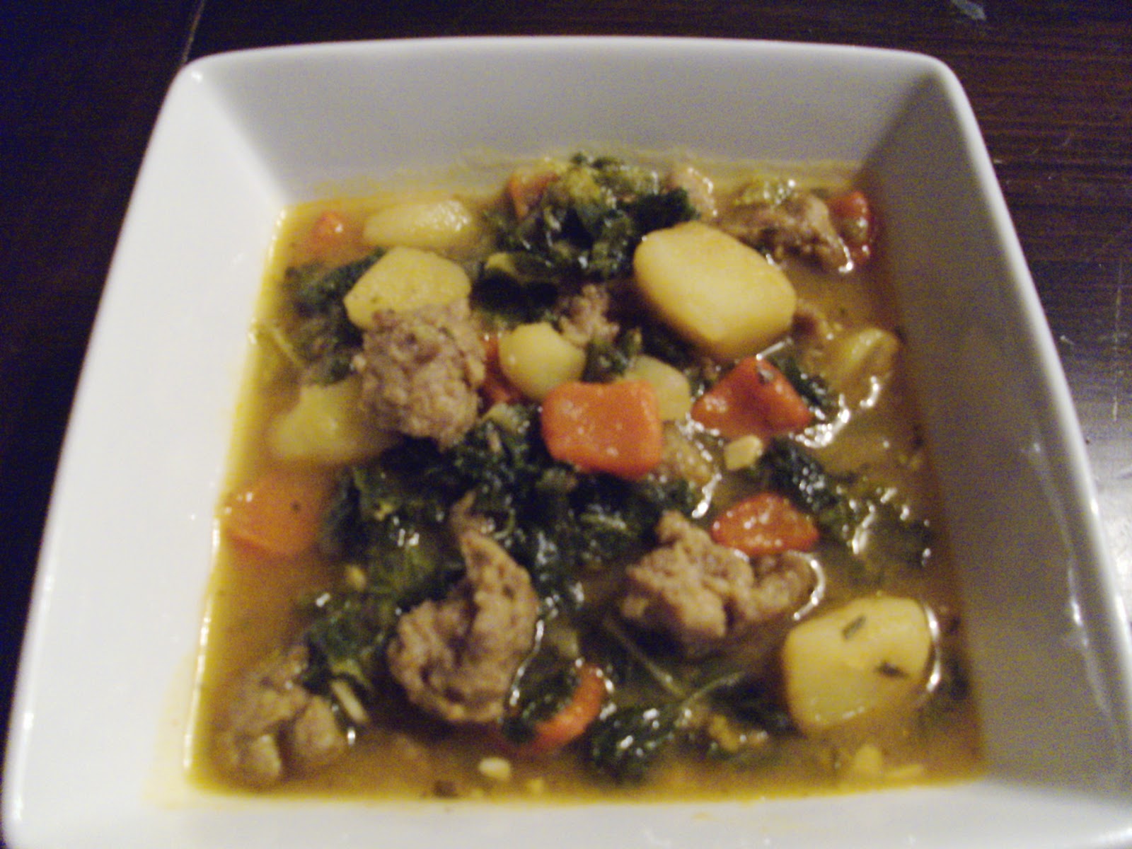 What's For Dinner? Italian Sausage, Kale and Potato Soup