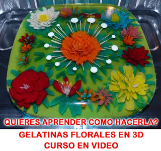 gelatinas florales 3D