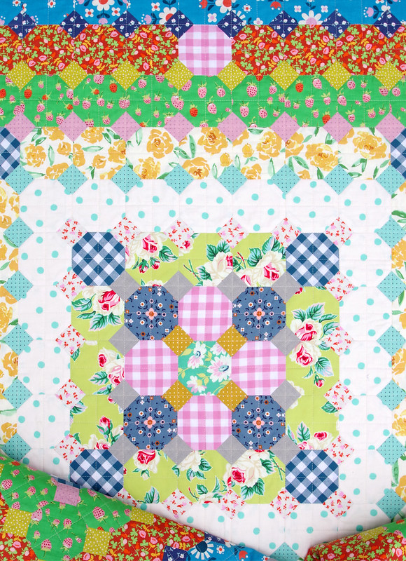 June Dyson Coverlet - Handmade Patchwork Quilt © Red Pepper Quilts 2021