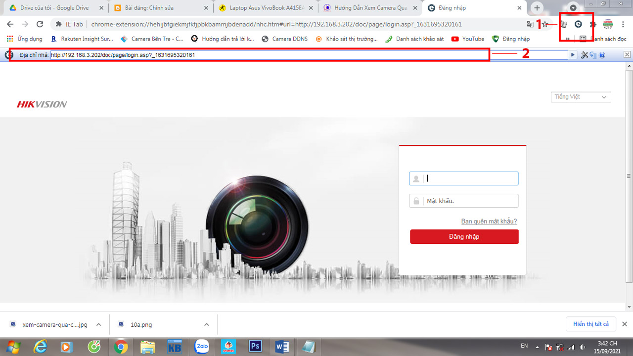hướng dẫn chi tiết xem camera bằng trình duyệt chrome