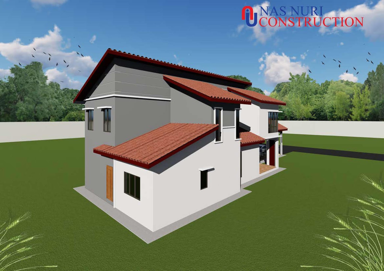 Pelan rumah banglo 2 tingkat 5 bilik tidur 5 bilik air. Banglo 2954