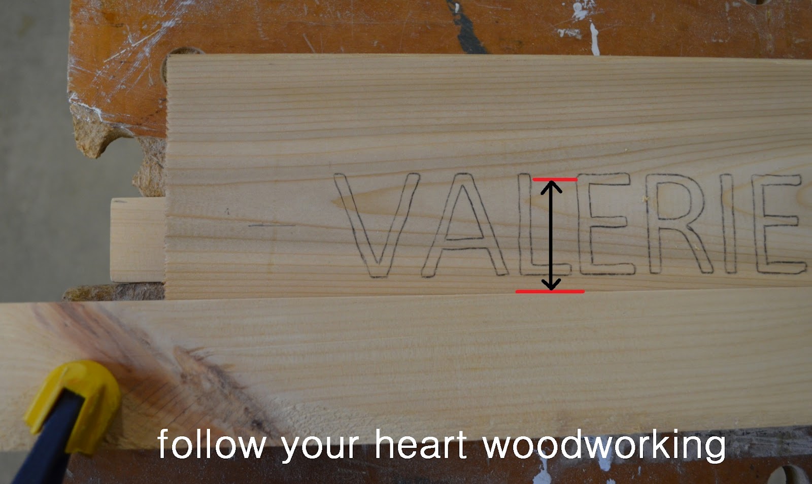 follow your heart woodworking Routing a Sign Part 2 Routing the
