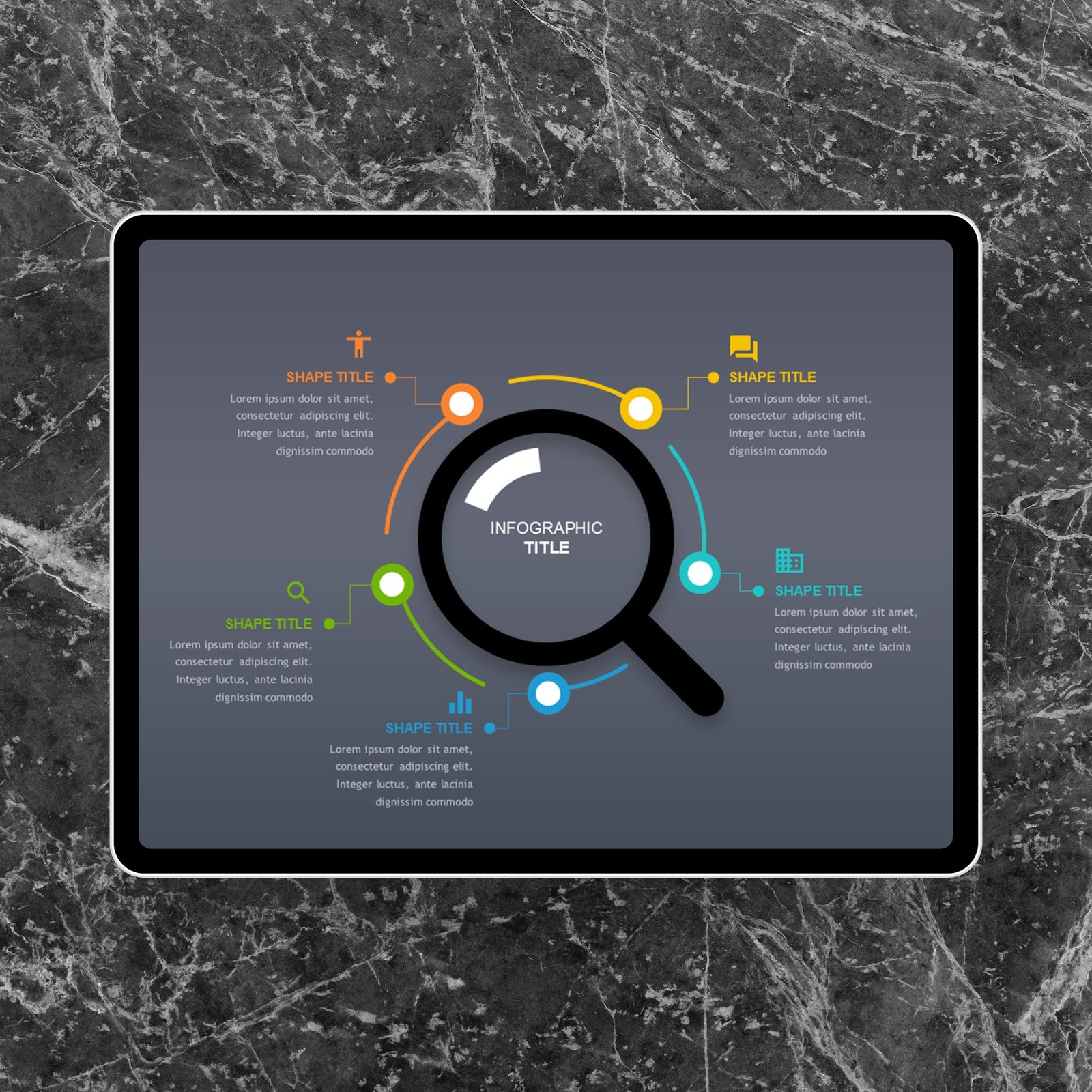 Magnifying Glass Dot PowerPoint Templates Educational Blog
