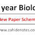 Biology pairing scheme 2021 1st year