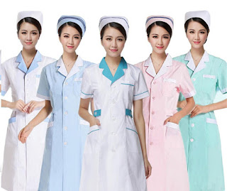 Đồng phục bệnh viện đầm blouse