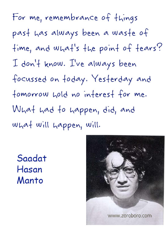 Saadat Hasan Manto Quotes. Saadat Hasan Manto Shayari, Poems, Saadat Hasan Manto Shayari Hindi Quotes & English Quotes