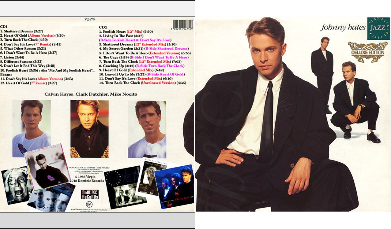 MUSICOLLECTION JOHNNY HATES JAZZ Turn Back The Clock (Expanded