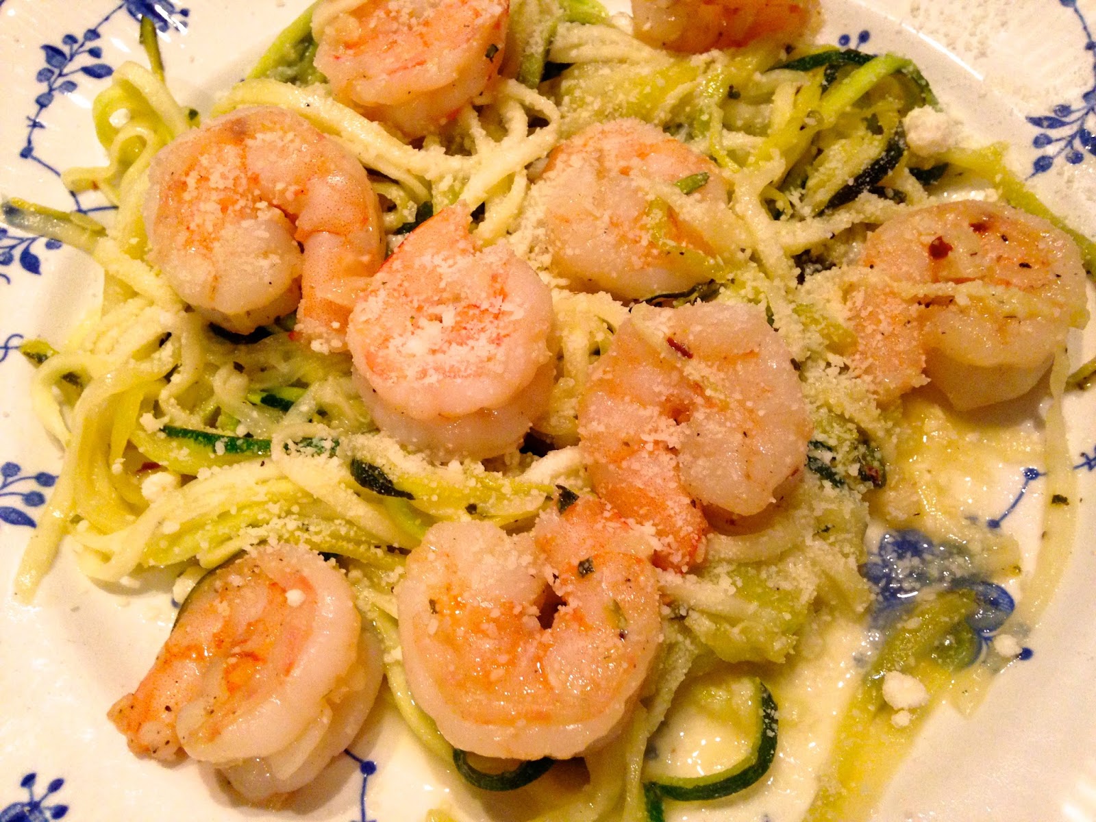 Rita's Recipes Shrimp Scampi with Zucchini Noodles