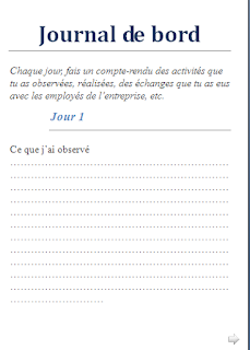 exemple de livret de stage rempli
