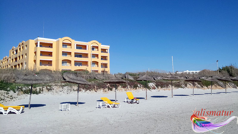 Пляж в отеле Nour Palace 5* Махдия, Тунис