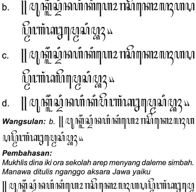 Panulising aksara Jawa mujudake bab kang wigati lan kudu digatekake