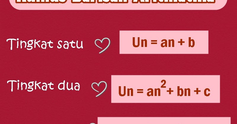 Menentukan Rumus Barisan Aritmatika Bertingkat Bimbel Jakarta Timur Menentukan Rumus Barisan Aritmatika Bertingkat Bimbel Jakarta Timur