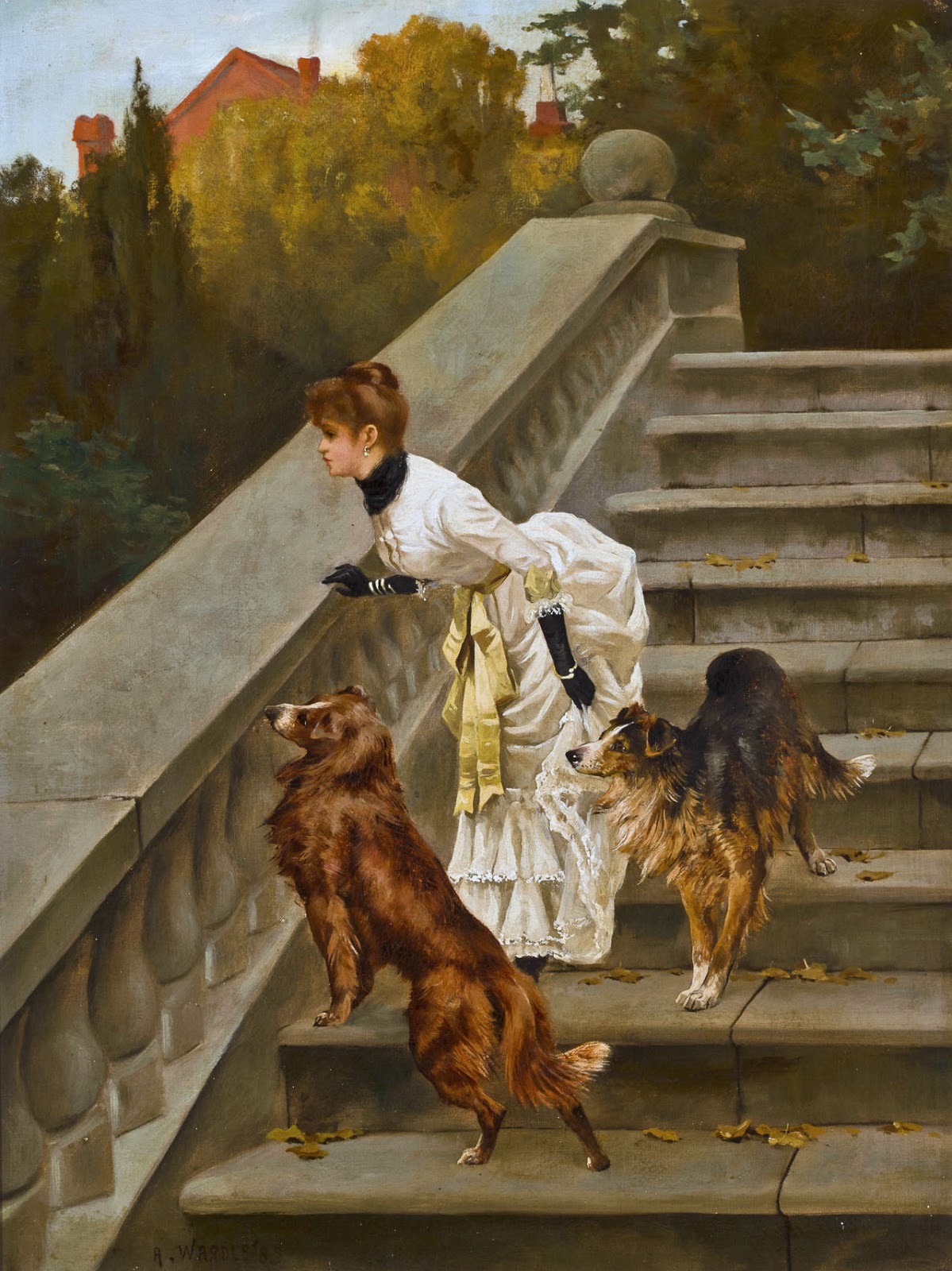 Victorian British Painting Dog Paintings