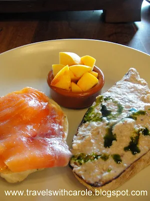 lunch plate at Della Fattoria in Petaluma, California