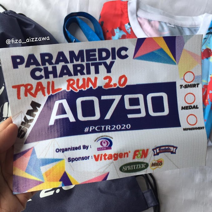 Medal pertama untuk Charity Run | Kit Larian Paramedic Charity Trail Run 2.0 2020