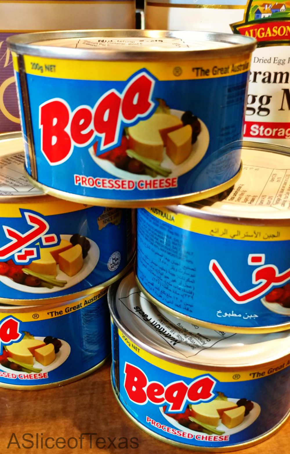 A Slice of Texas blog CANNED CHEESE FOR FOOD STORAGE Bega Cheese REVIEW