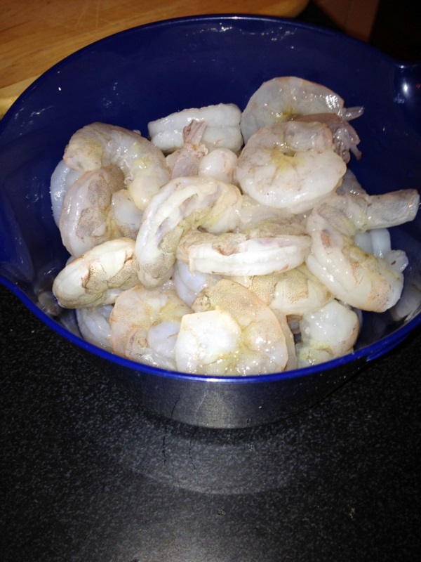 something dayly creamy rock shrimp & bok choy salad