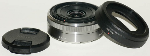 sony nex 30mm hood 16mm pancake