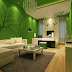 Natural And Minimalist Green Living Room Design