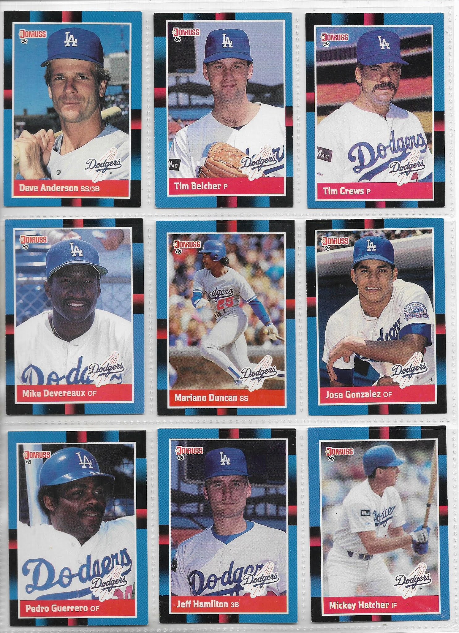 Joy of a team set, update 18 (putting the '88 Dodgers to bed)