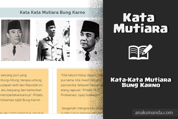 Kata Kata Mutiara Bung Karno Anaksmanda Com