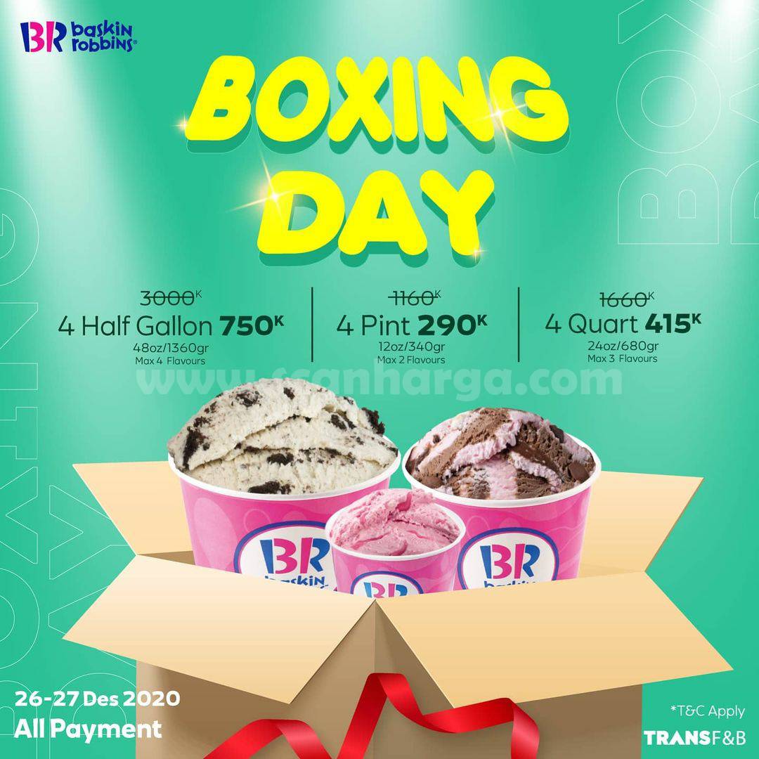 BASKIN ROBBINS Promo BOXING DAY! scanharga