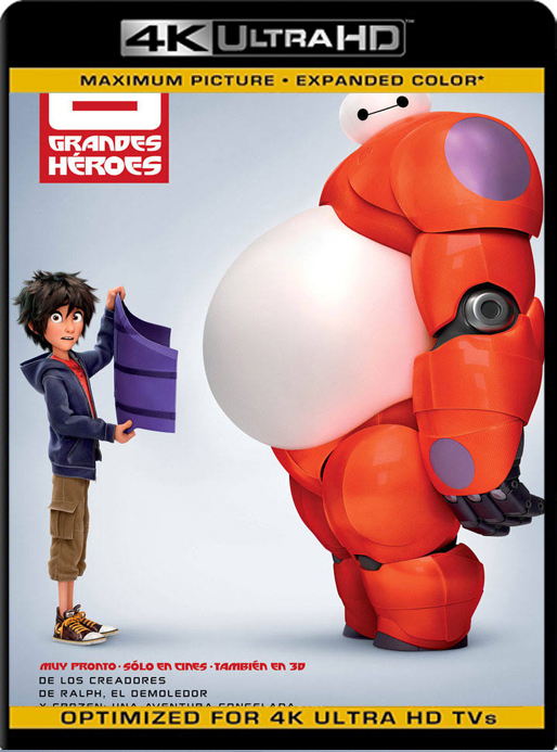 Grandes Héroes (Big Hero 6) (2014) 4K 2160p UHD [HDR] Latino [GoogleDrive]