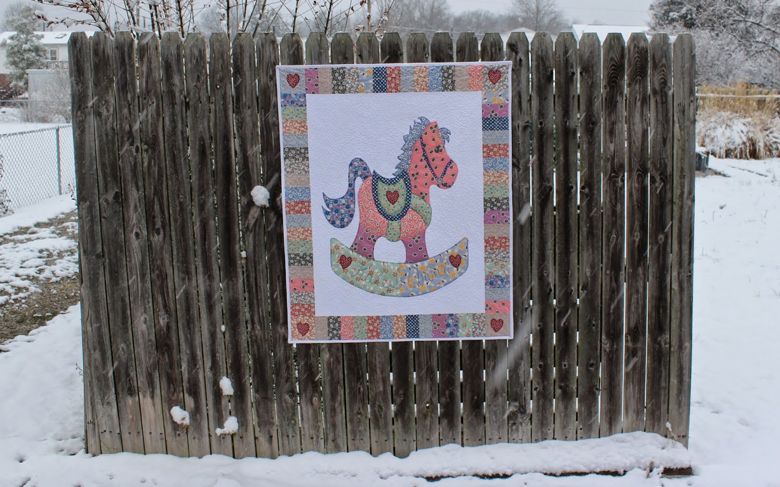 Katie's Quilts and Crafts Rocking Horse Baby Quilt