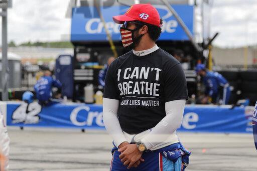 Bubba Wallace sends strong messages from a lonely perspective