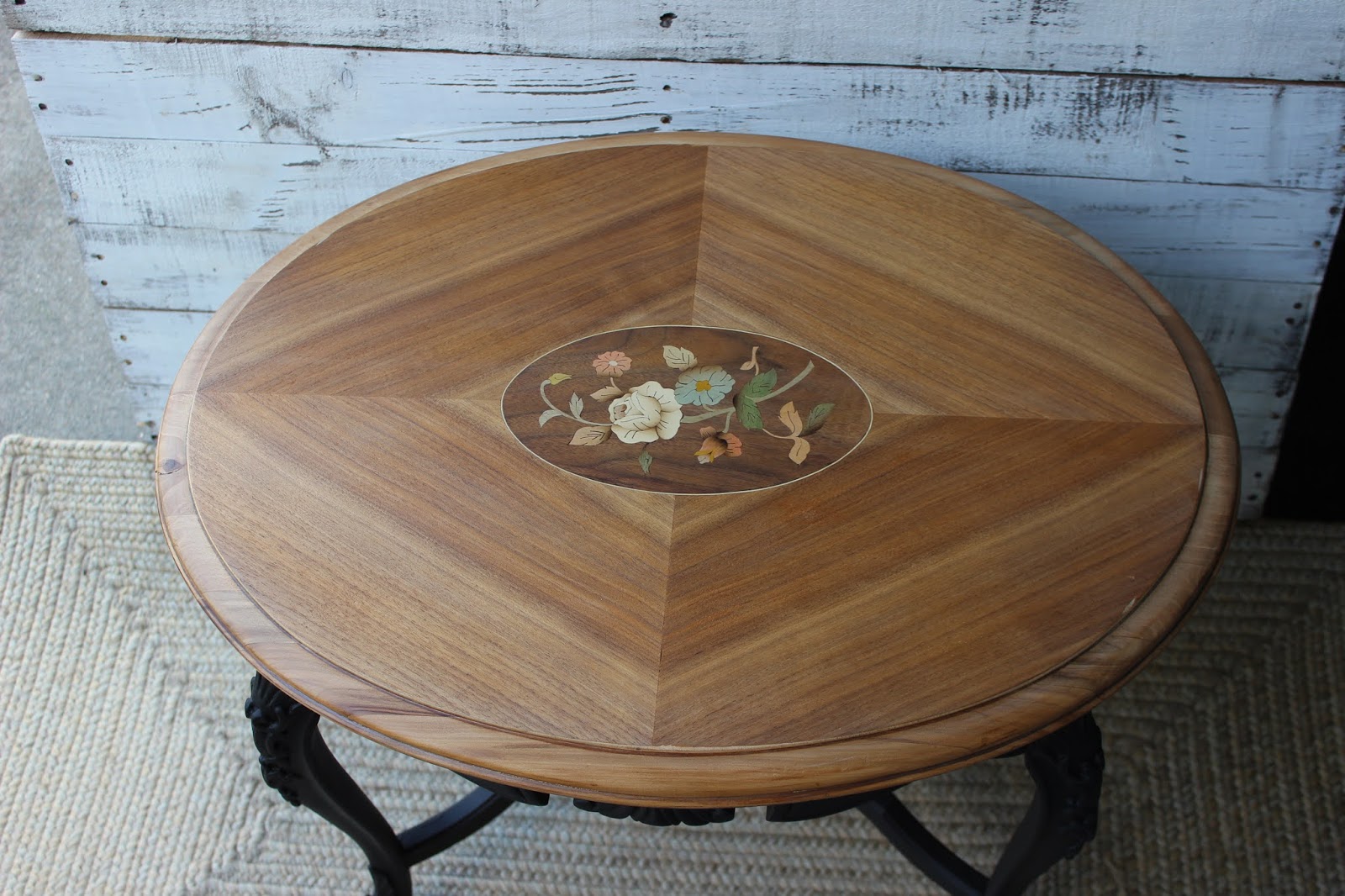 Ornate Garage Sale Coffee Table Upcycle Organized Clutter