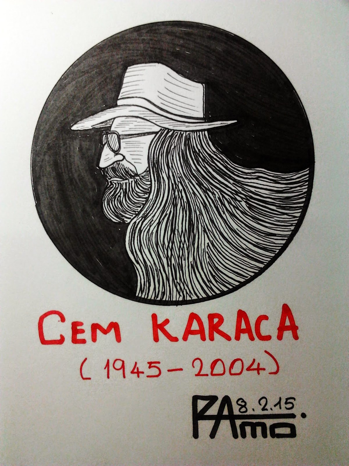 Cartooncolors Cem Karaca Portresi Ramazan Ozcelik