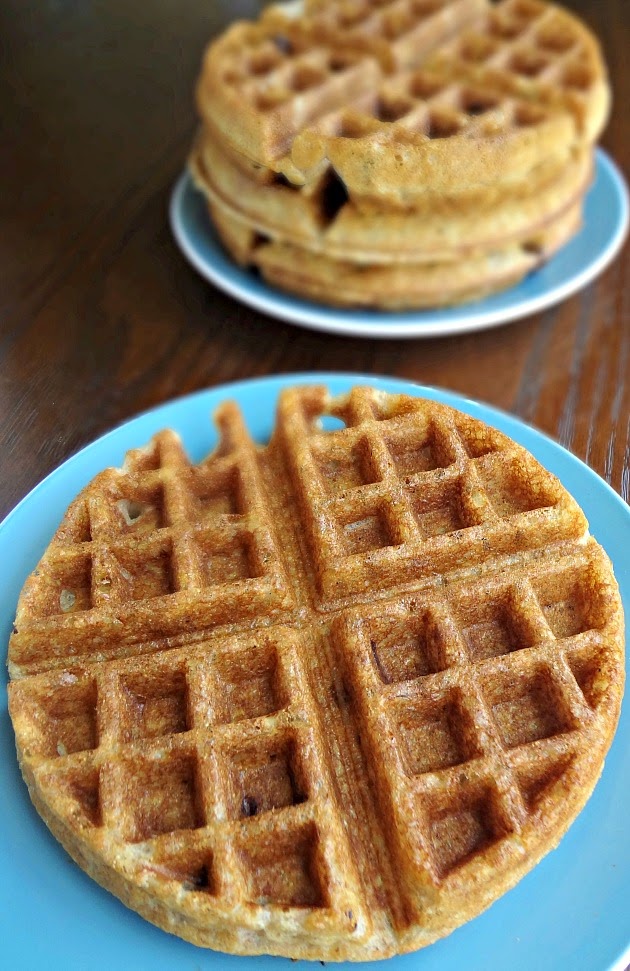 The Cooking Actress Whole Wheat Granola Waffles
