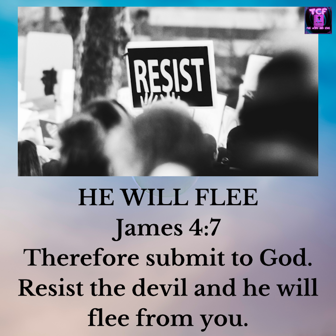 DAILY DEVOTIONAL: HE WILL FLEE