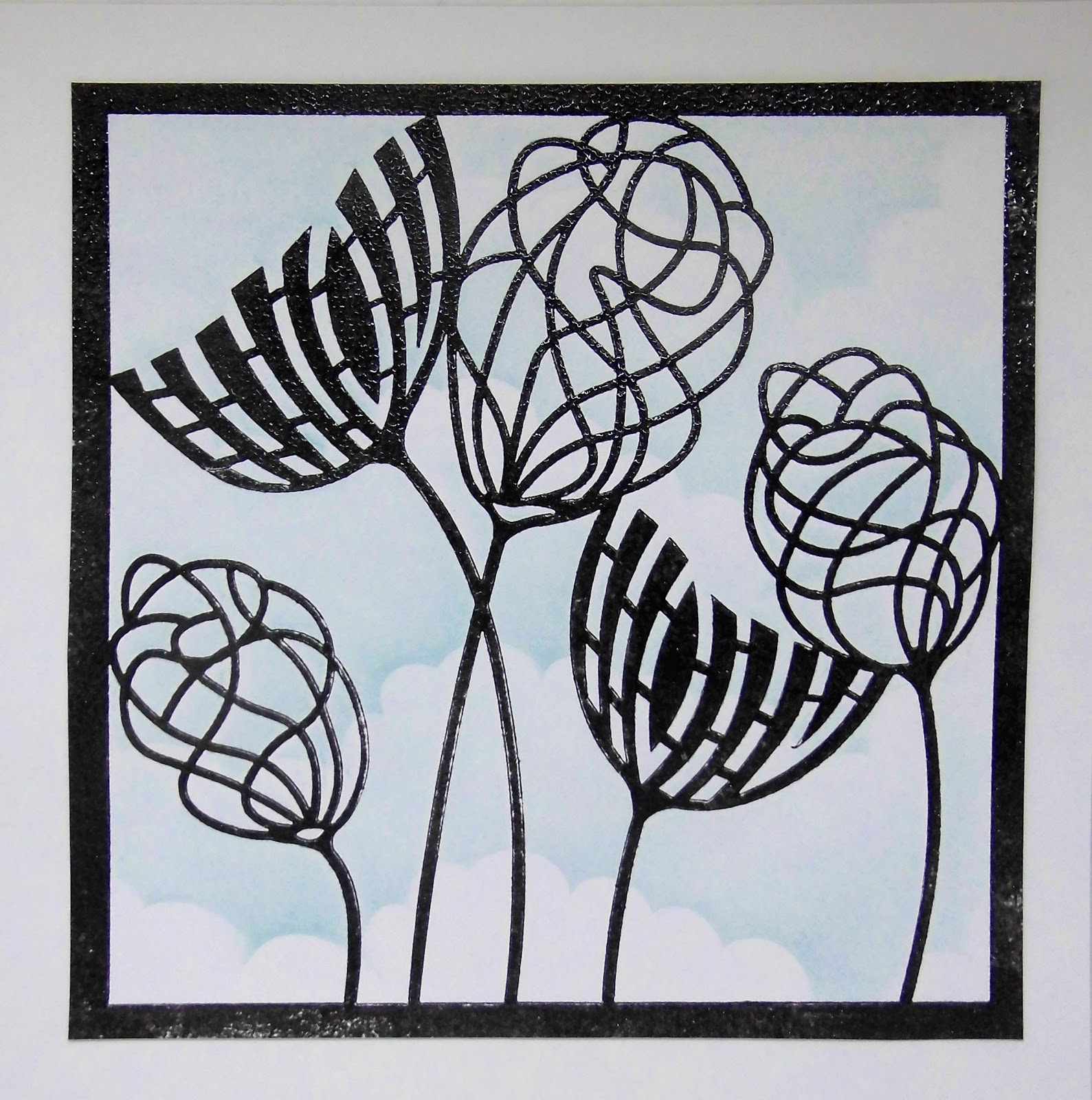 Sarah's Craft Shed Quick and Effective Stencil Card