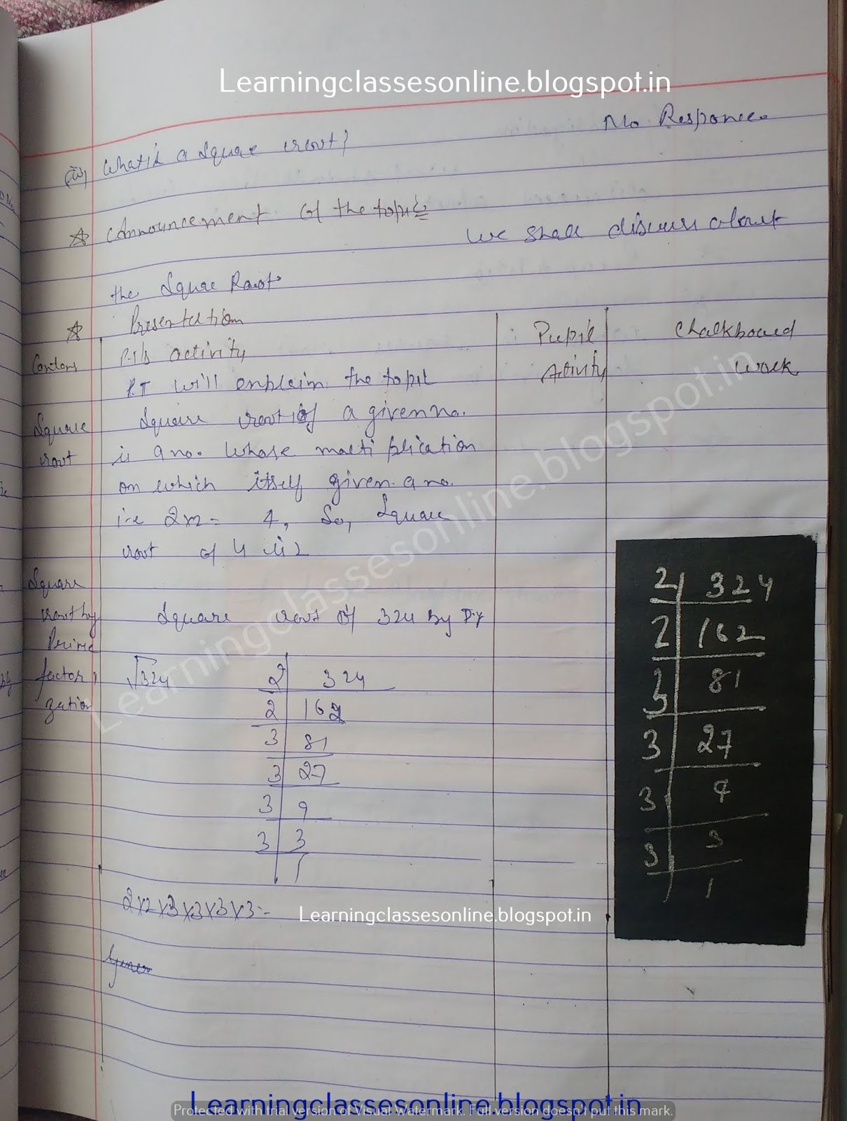 Lesson Plans For Mathematics Teachers, Lesson Plan For Maths Class 6,