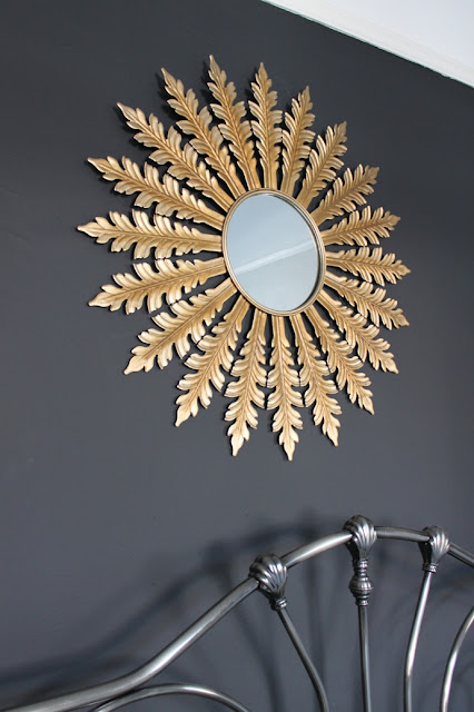 Wondering how to make gold frame look antique? Check out my simple Antique Gold Starburst Mirror DIY