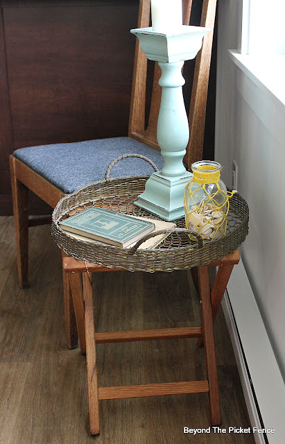 Thrifty Thursday Reporposed Tray and Camp Stool